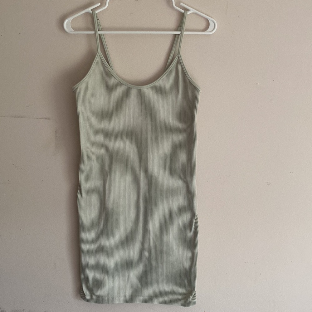 Forever 21 stretchy mint spaghetti dress